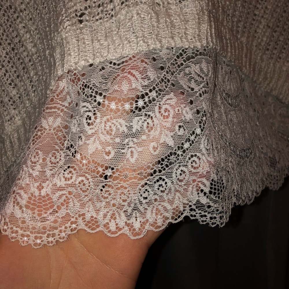 White Lace Light Sweater